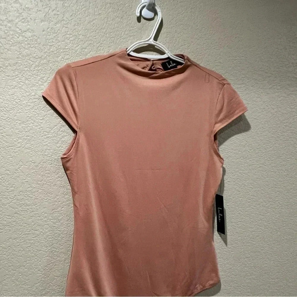 Lulus Bodysuit “NWT” Peach Women’s Size Large Style# VT2950 - Picture 4 of 16